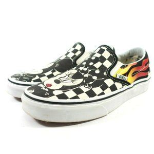 Vans Disney Mickey Minnie Checkerboard Flame Sneakers